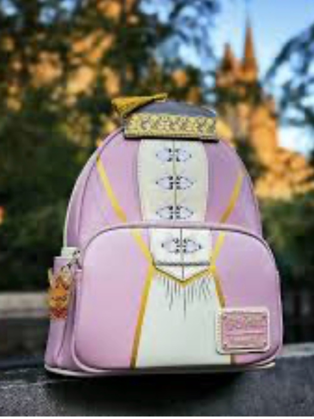 NEW w Tags Loungefly Prof DUMBLEDORE Lavender Dress Robes Harry Potter Backpack